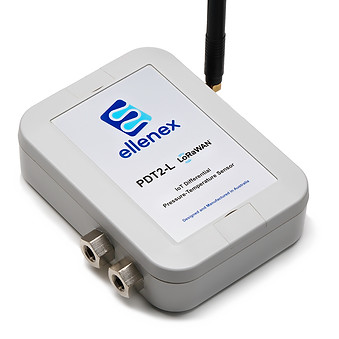 [T01035] Ellenex PDT2-L: Differential Pressure and Temperature Sensor for Gas Media